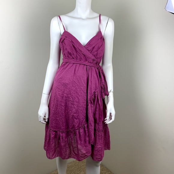 Diane von Furstenberg Kasi Plum Dress 6 - Picture 2 of 7